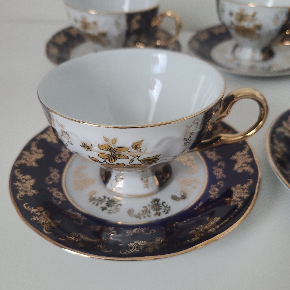 Alpine fine china tea set for 6 - Picture 2 of 10